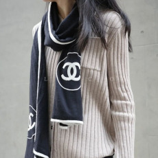 샤넬 캐시미어 실크 머플러 2컬러