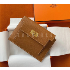 에르메스 켈리 카드지갑 골드