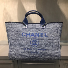 샤넬 도빌백 미듐 39cm 네이비