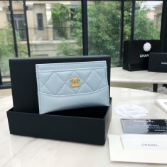 샤넬 가브리엘 카드지갑 스카이