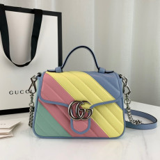 구찌 마몬트 마틀라세 미니 탑핸들백 21cm