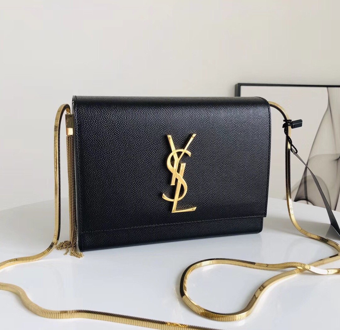 입생로랑 케이트 그레인 파우더 숄더백