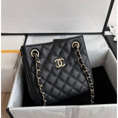 샤넬 클래식 캐비어 미니 버킷백 AS3176