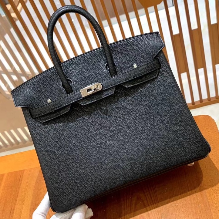 에르메스 버킨백 블랙 / 금장, 은장 / 25, 30