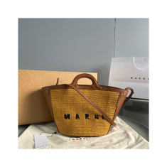 마르니 라탄백 트로피칼리아 라지 라피아백