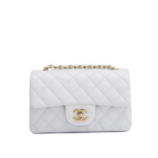 샤넬 클래식 뉴미니 화이트 금장 (국내배송)