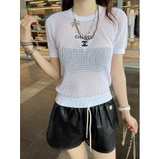 샤넬 니트 반팔티