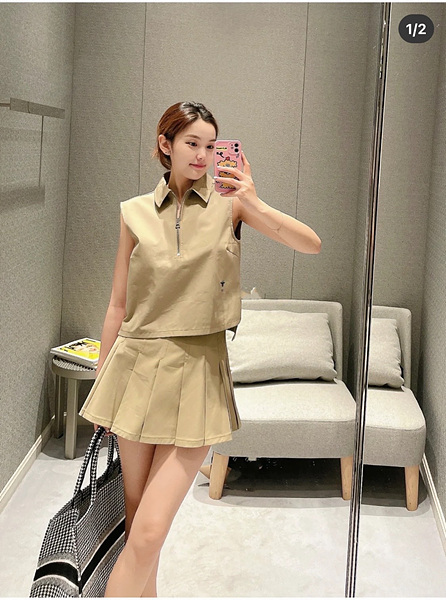 디올 트렌치 투피스 세트