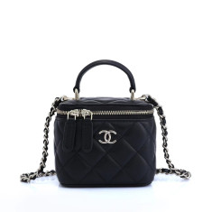 샤넬 탑핸들 베니티 케이스 코스메틱백