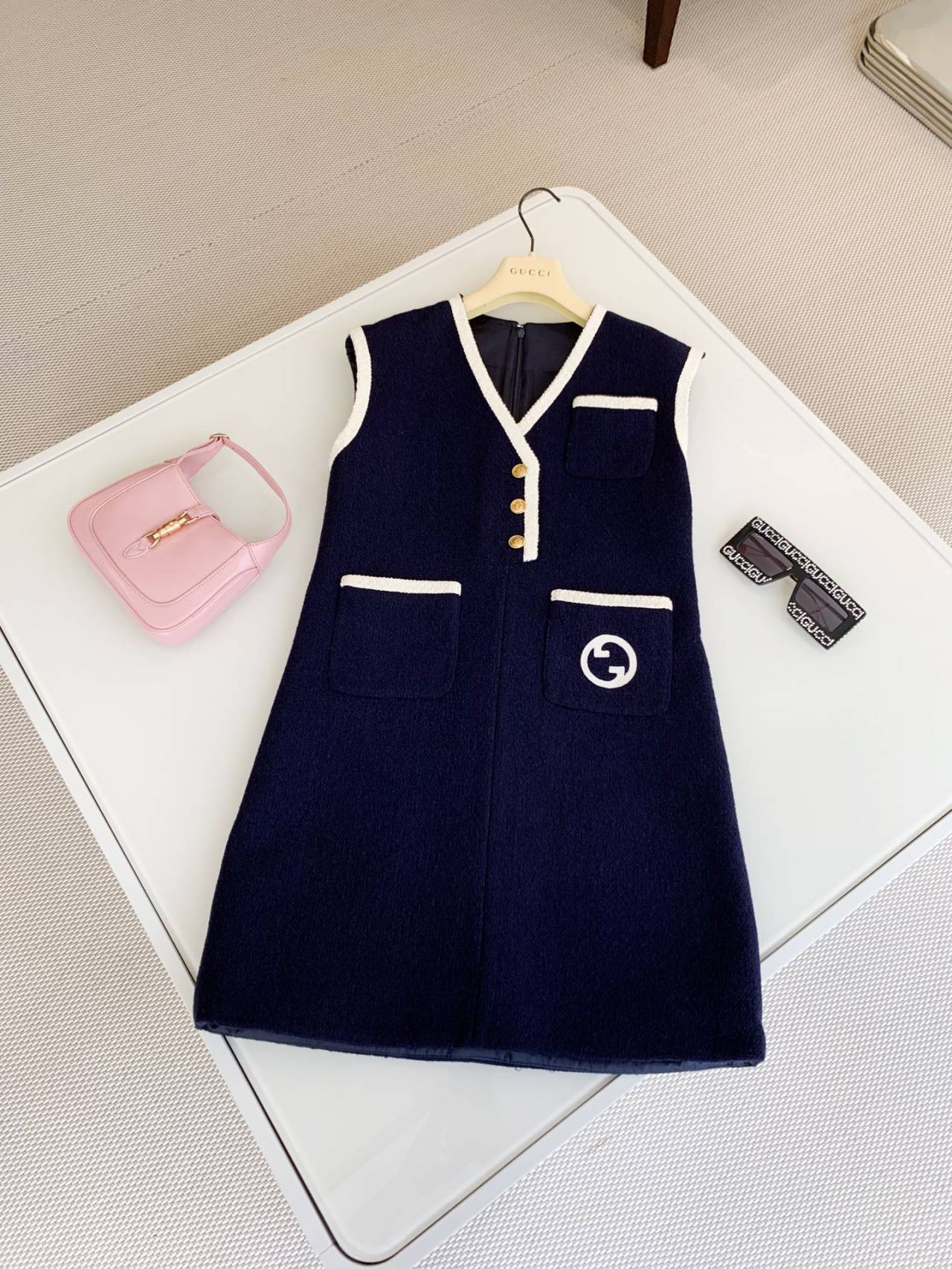 구찌 트위드 원피스 드레스