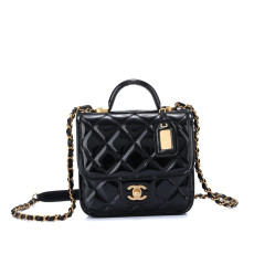 샤넬 탑핸들 플랩백 페이던트 블랙 (국내배송)