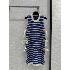 루이비통 스트라이프 니트 원피스 드레스