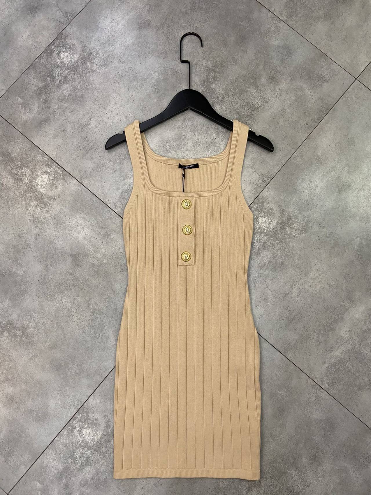 발망 니트 원피스 드레스