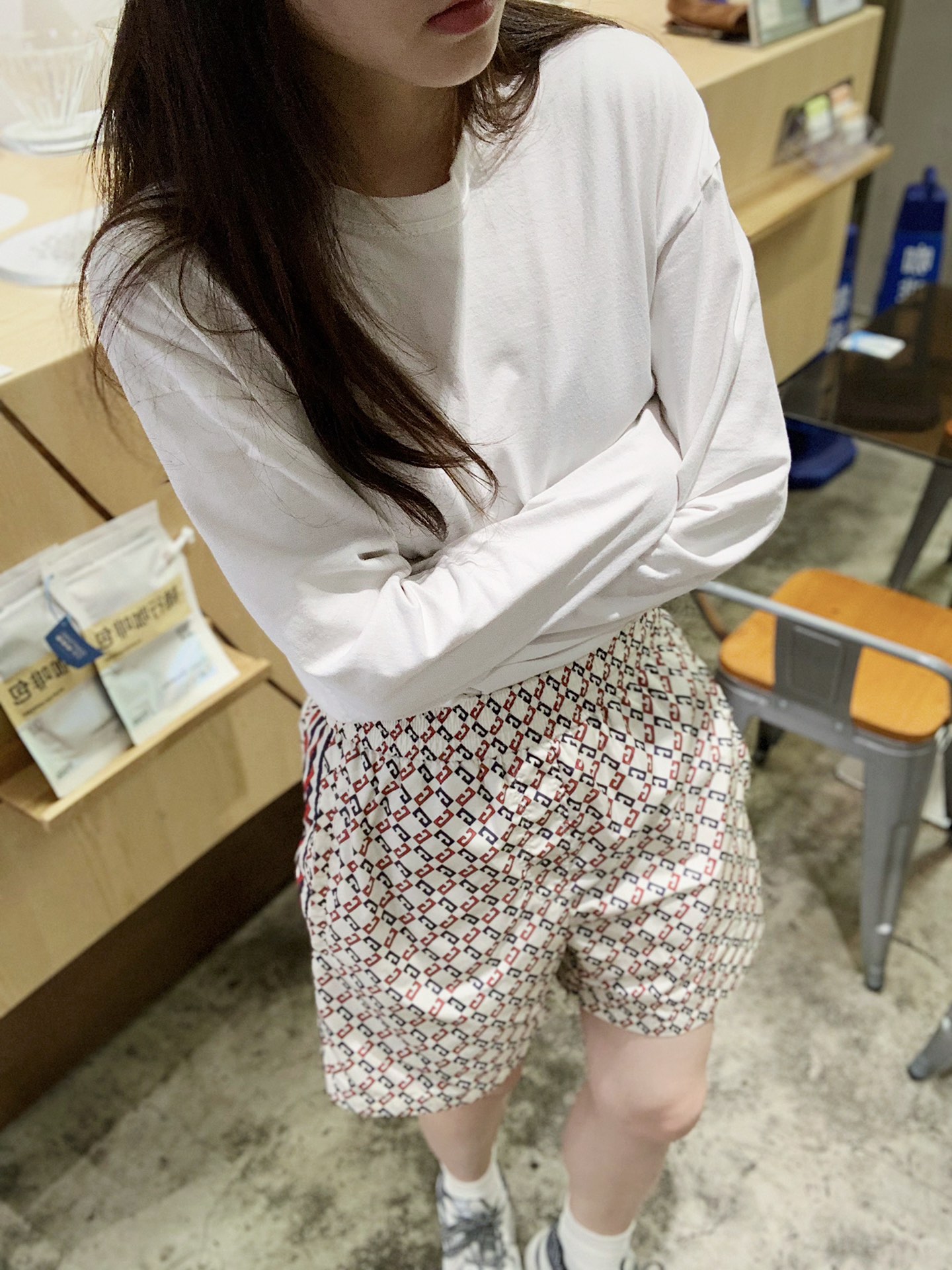 구찌 지오메트릭 G 프린트 워터프루프 나일론 쇼츠