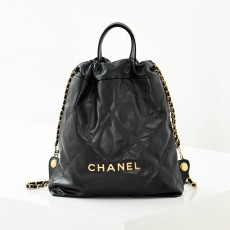 [지존샵] 샤넬 22백팩 샤이니 카프스킨 & 골드 래커드 메탈 블랙【매장-800만원대】 