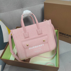 버버리 캔버스 토트백 쇼퍼백 스몰