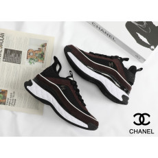 샤넬 믹스드파이버 금장 로고 스니커즈 (국내배송)