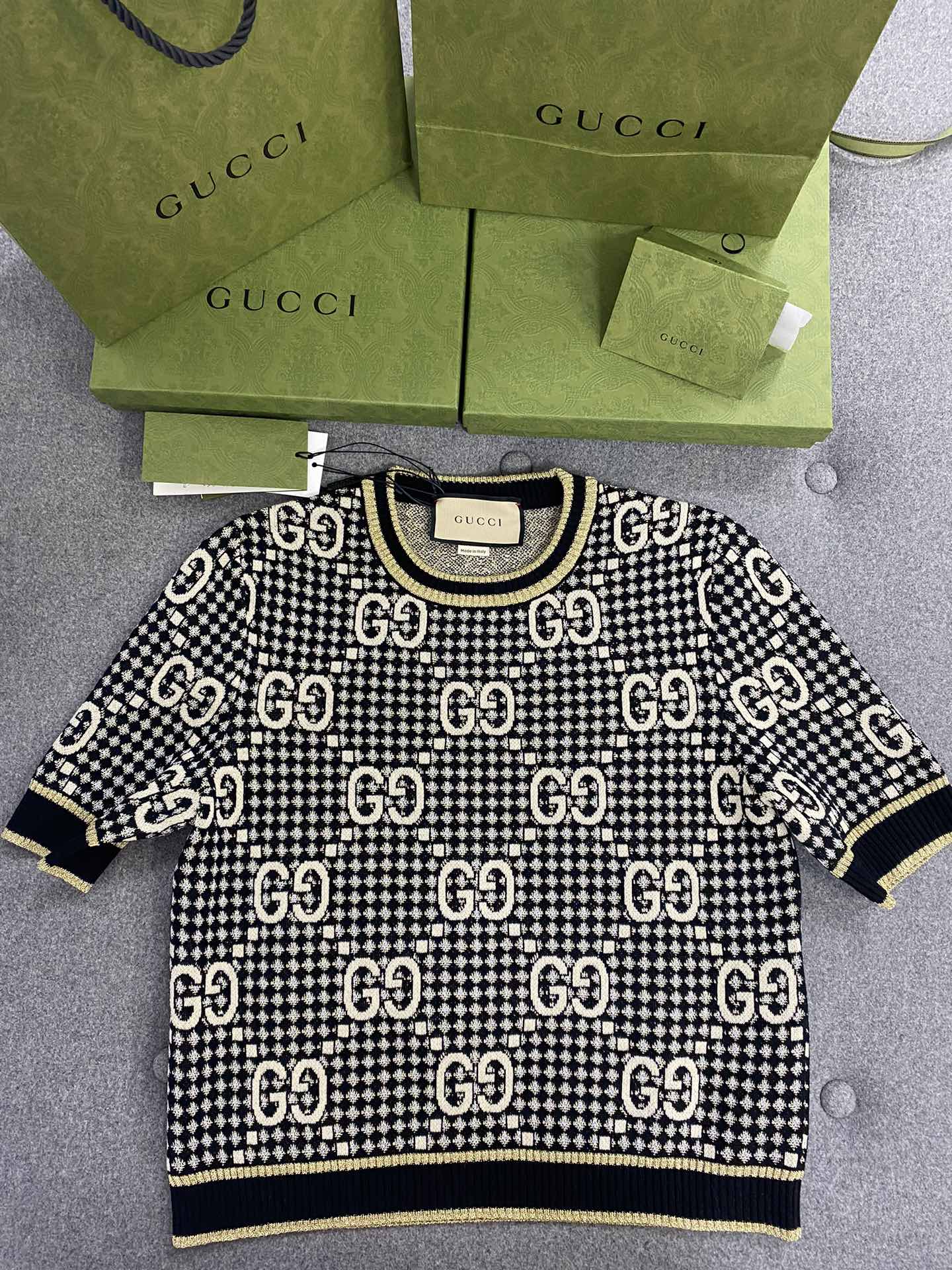 구찌 GG 반팔 니트