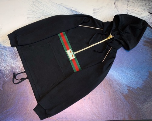 구찌 웹 후드 아노락