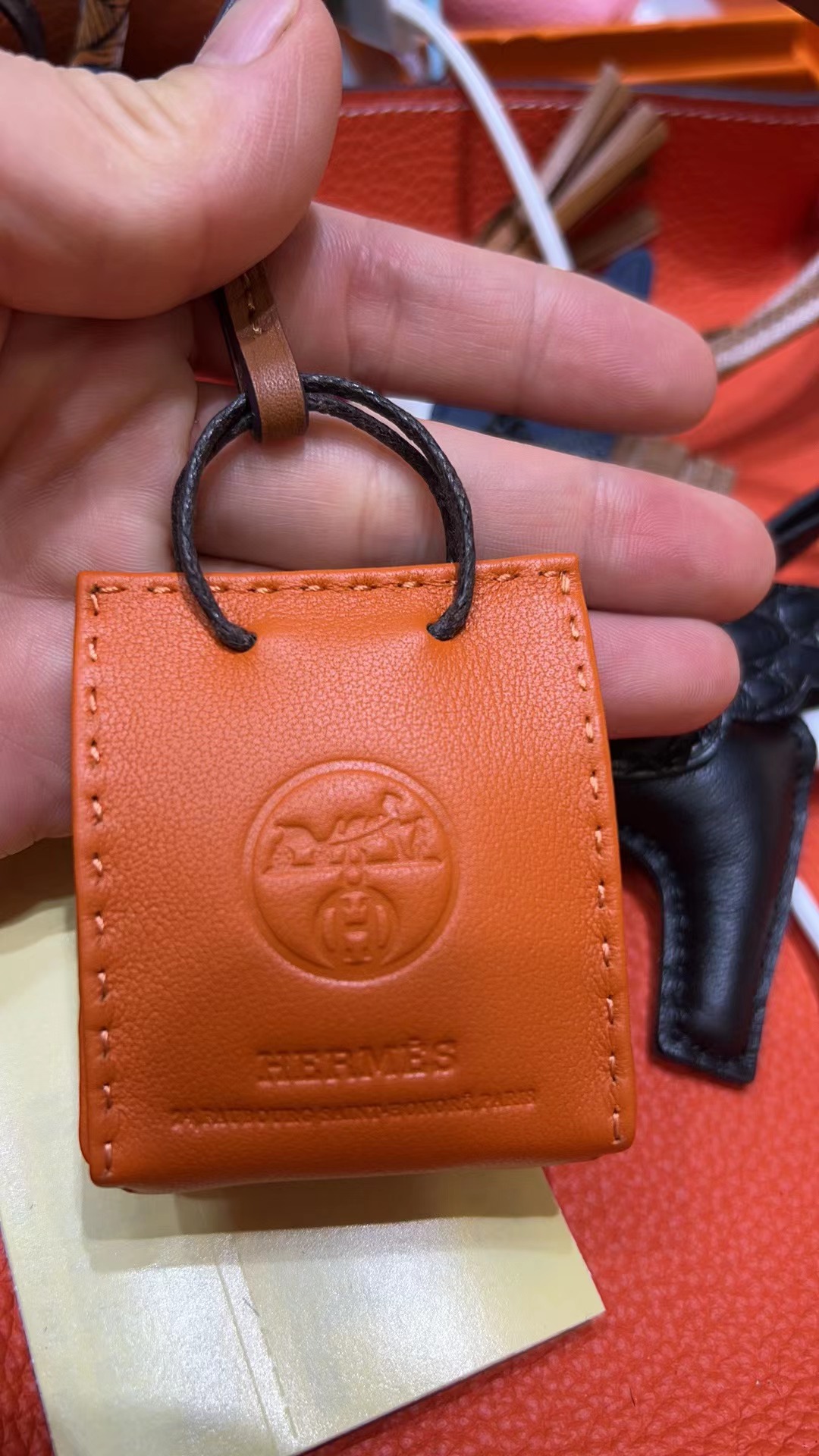 에르메스 참 삭드오랑쥬 오렌지