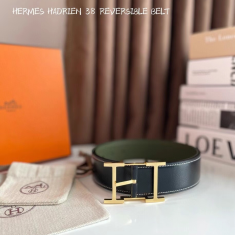 에르메스 2022 HADRIEN 버클 리버시블 벨트 카키 & 네이비 컬러