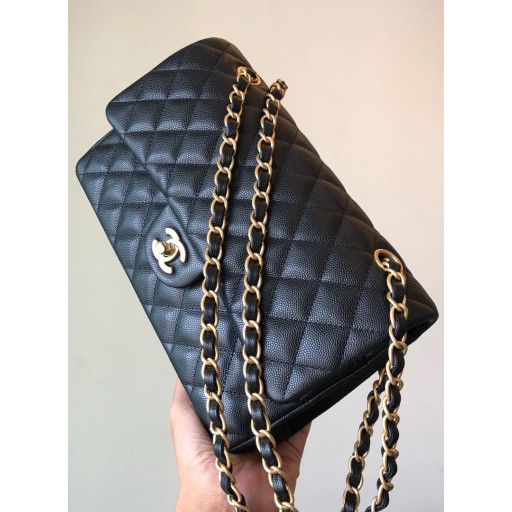 [지존샵] 샤넬 클래식 캐비어 미듐 금장 