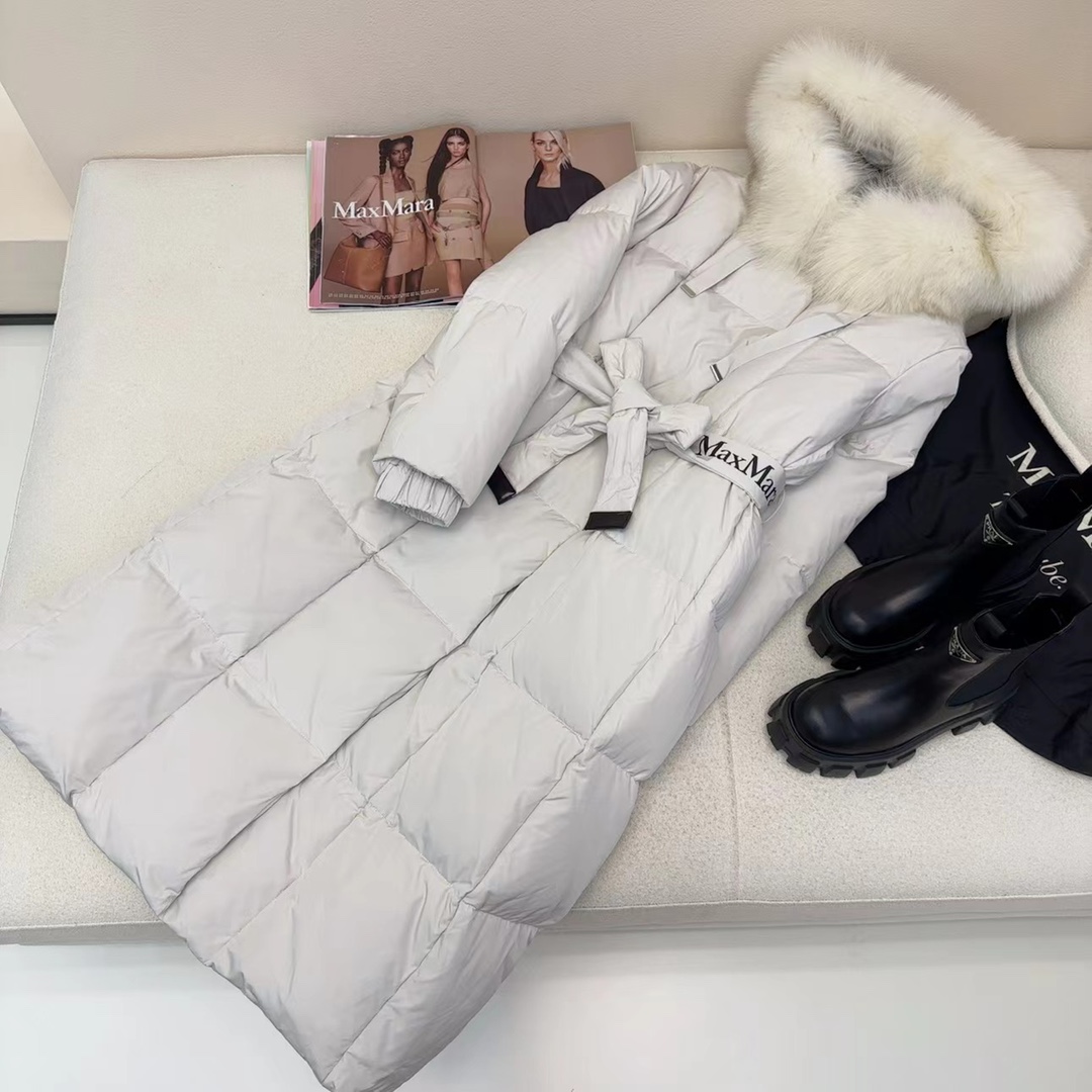 막스마라 여성 더큐브 롱패딩