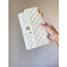 [지존샵] 샤넬 클래식 미듐 캐비어 금장 인스티치 