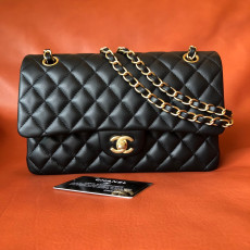 [지존샵] 샤넬 클래식 램스킨 미듐 금장 아웃스티치, 인스티치 