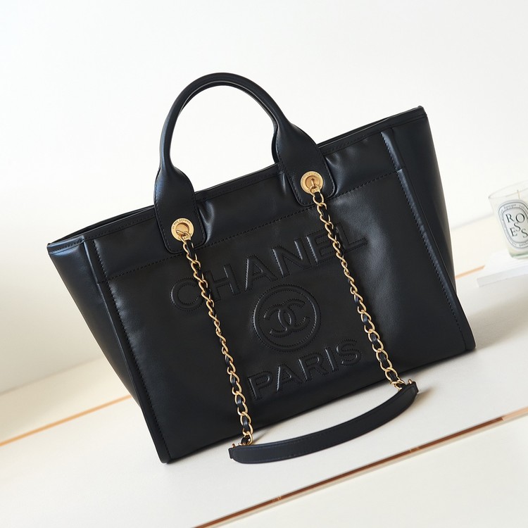 샤넬 23B 고트스킨가죽 라지 토트백 도빌백 스몰