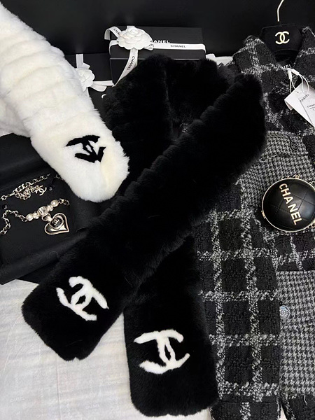 샤넬 앙고라 머플러 (2color)