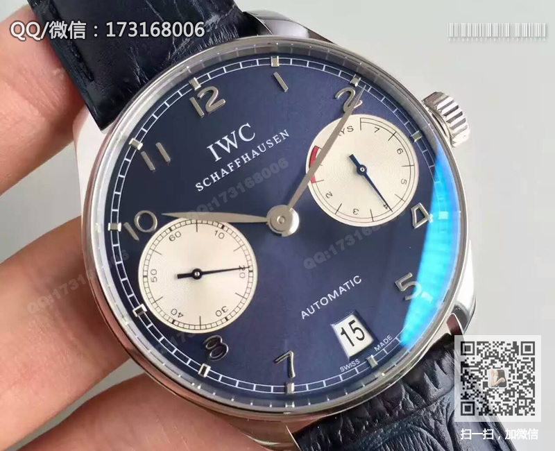 [ZF 공장 V5 버전] IWC 포르투갈 시리즈 블루판 IW500112 하이엔드급
