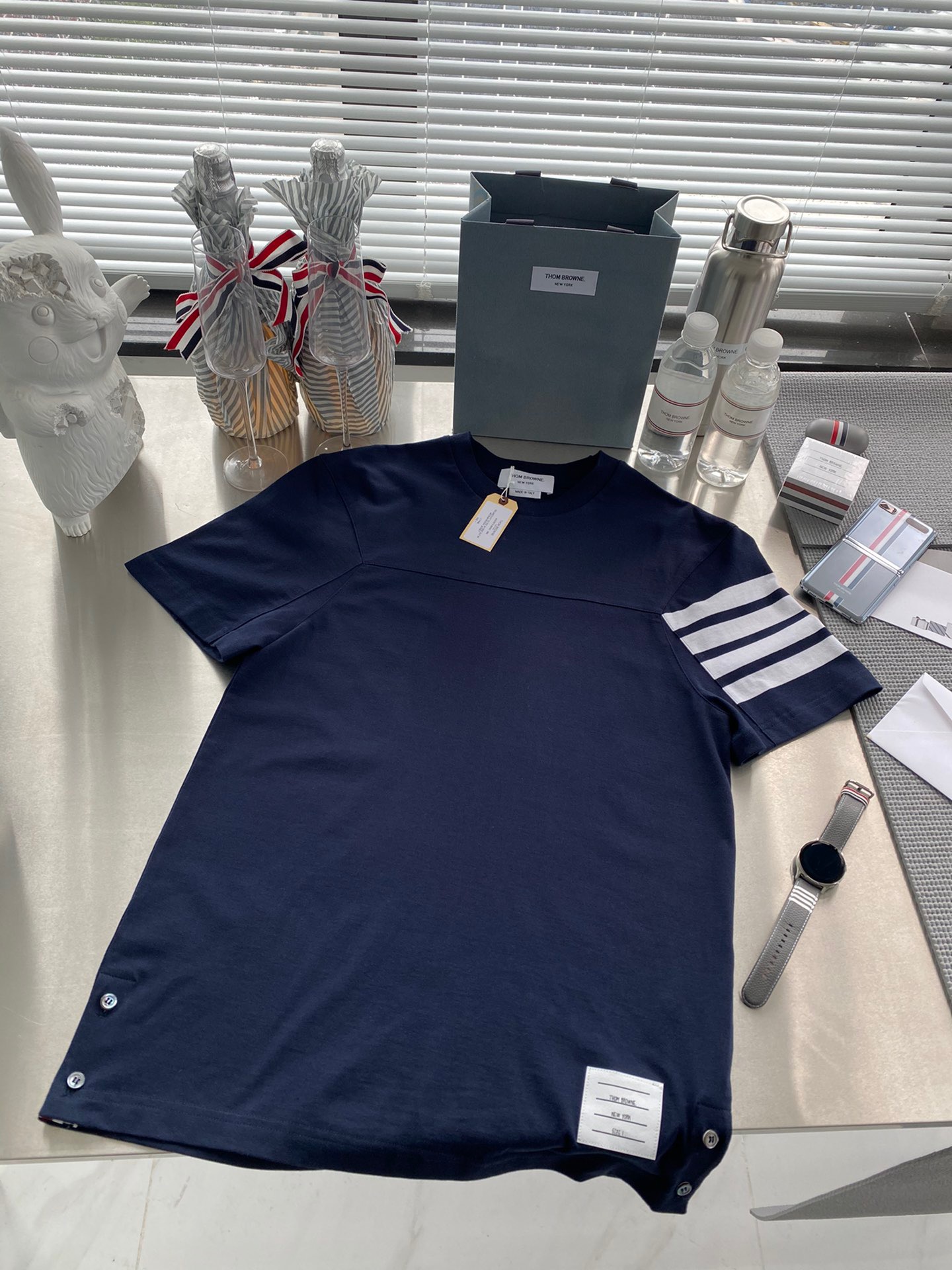 TJ팩토리] 톰브라운 4바 티셔츠 (남녀공용)