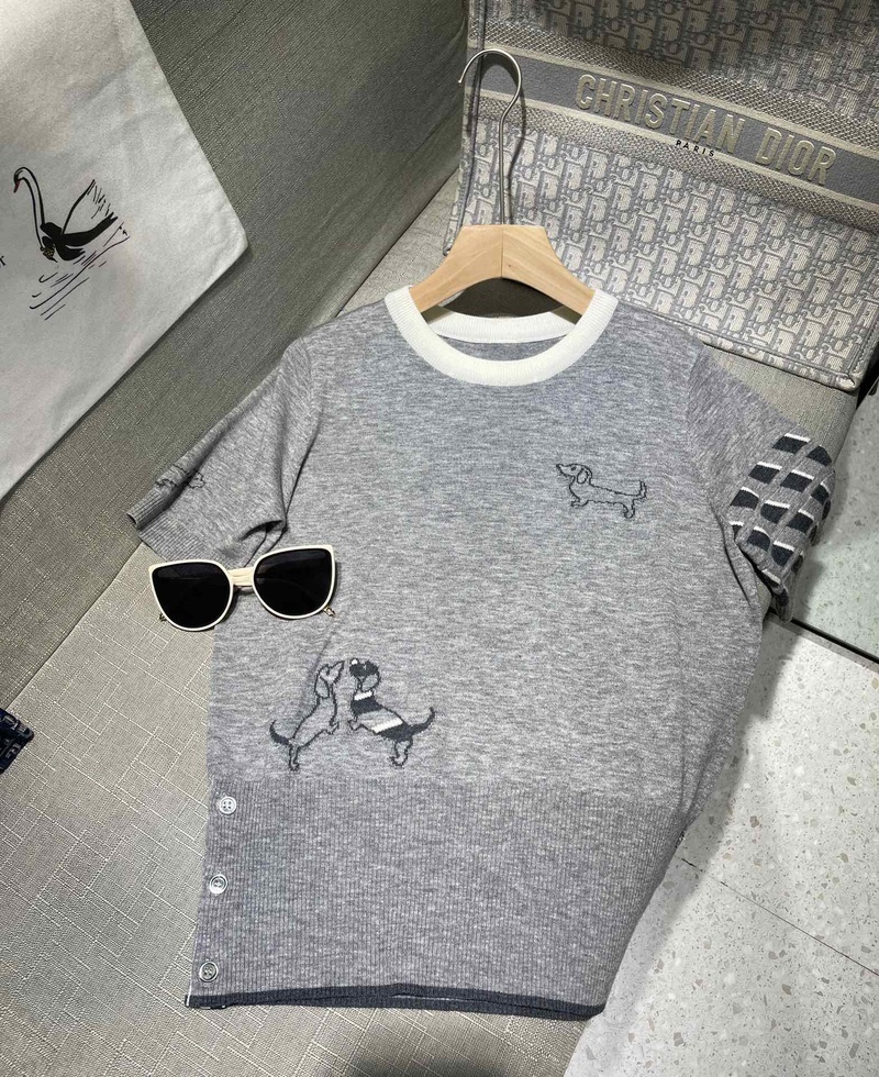 톰브라운 강아지 니트 반팔 여성용 (2color)