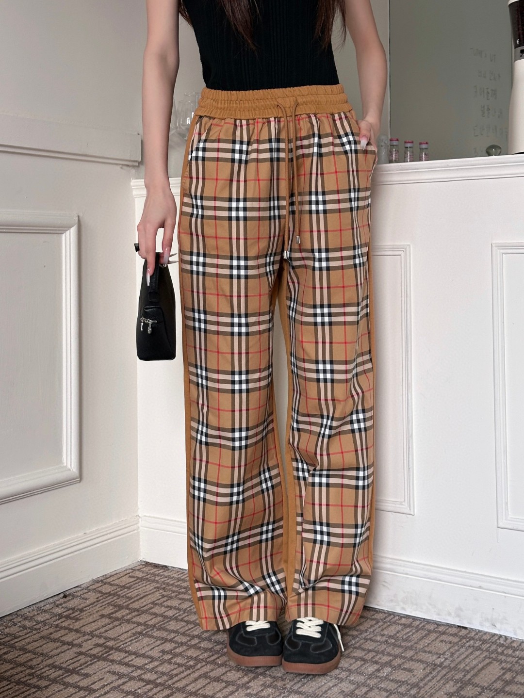 버버리 체크 바지