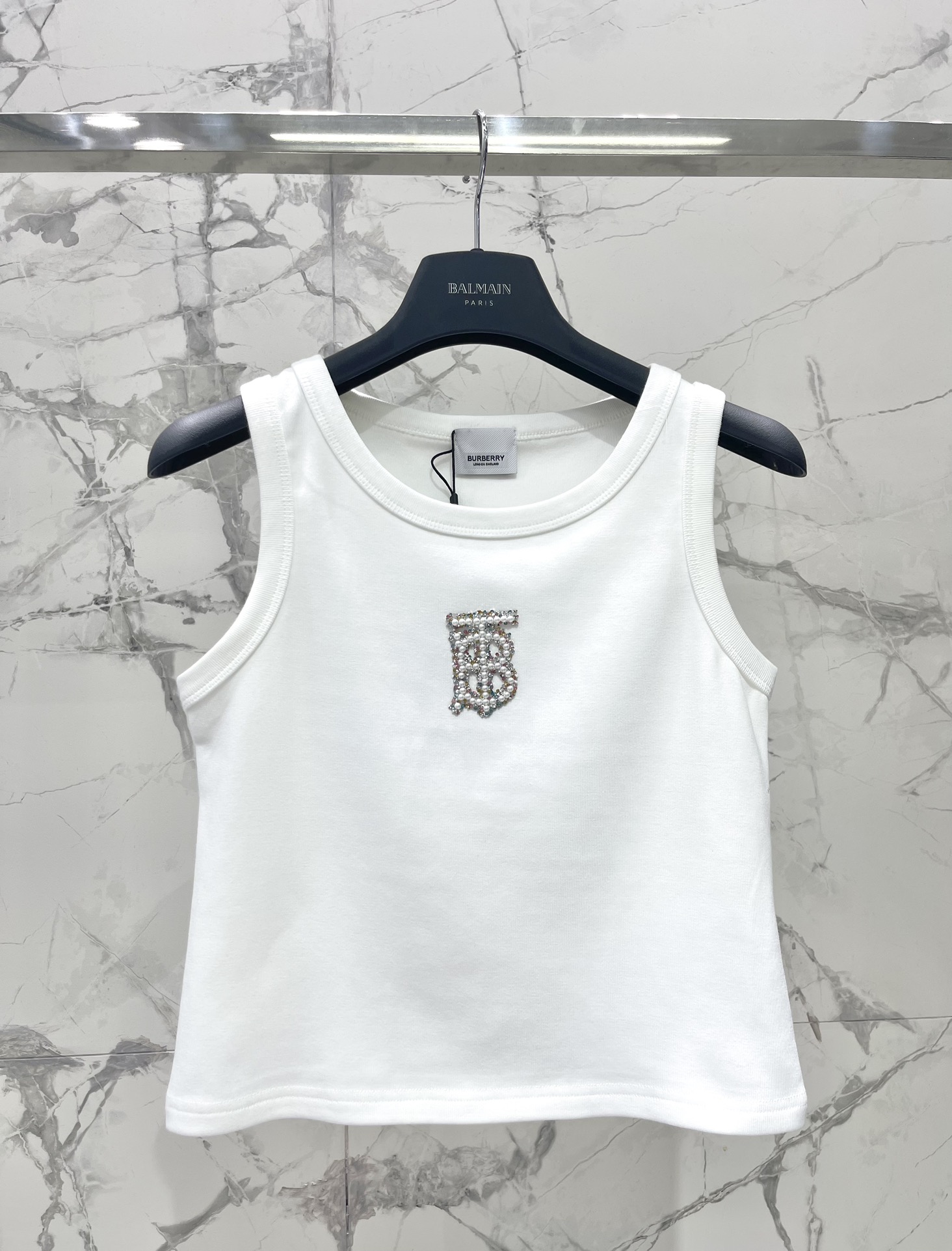 버버리 나시 슬리브리스 티셔츠