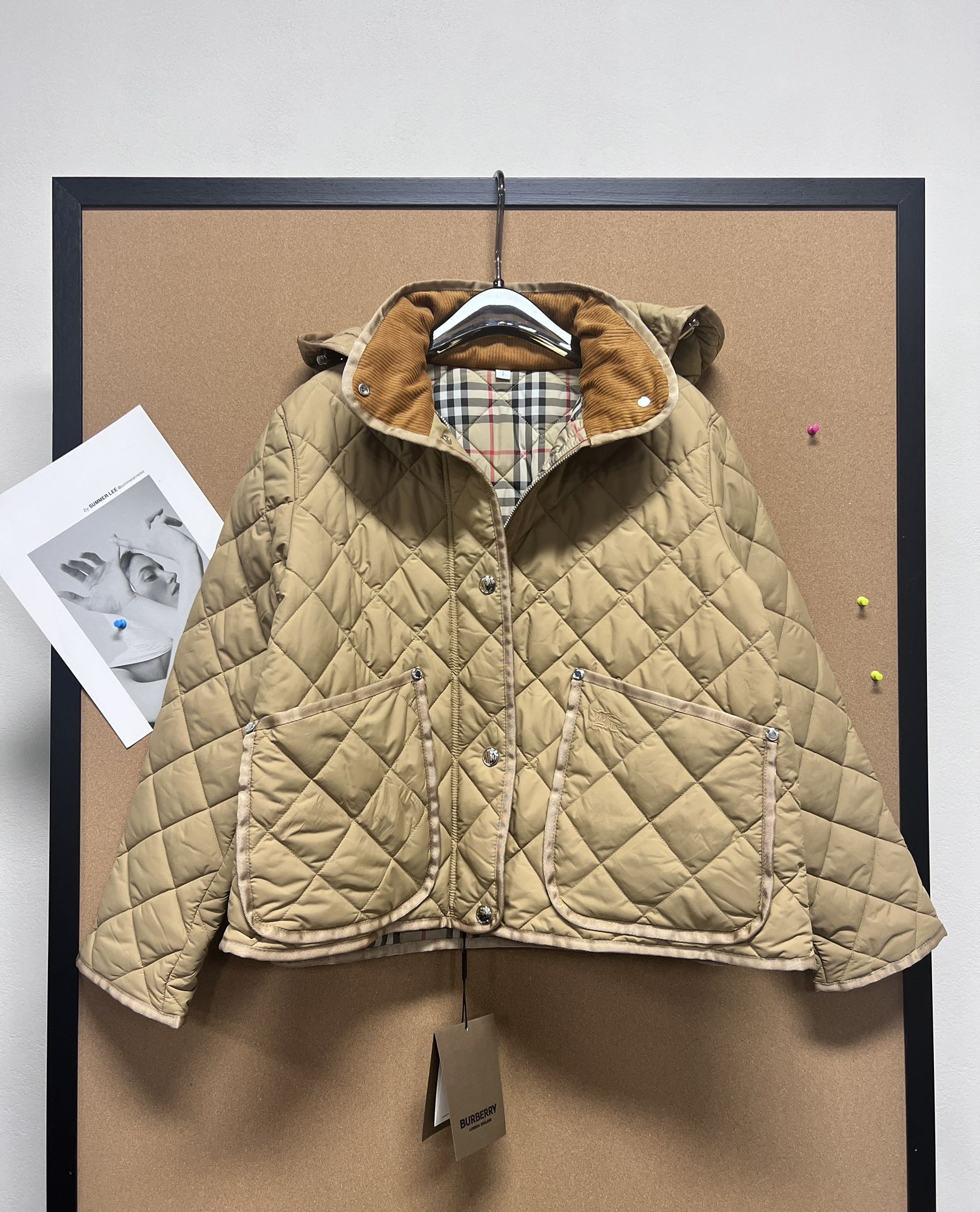 버버리 여성 퀼팅 자켓