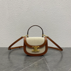 셀린느 미니 베사체 클레아 트리오페 탑 핸들백 101063