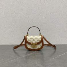 셀린느 미니 베사체 클레아 트리오페 탑 핸들백 101063