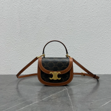 셀린느 미니 베사체 클레아 트리오페 탑 핸들백 101063