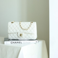[지존샵] 샤넬 클래식 캐비어 스몰 화이트 램스킨 