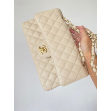 [지존샵] 샤넬 클래식 미듐 캐비어 금장 