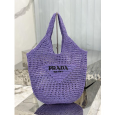 프라다 라피아 크로셰 토트백 1BG424