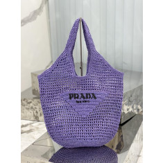 프라다 라피아 크로셰 토트백 1BG424