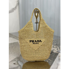 프라다 라피아 크로셰 토트백 1BG424