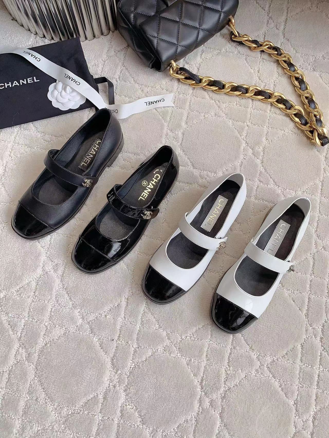 샤넬 메리제인 플랫슈즈 24ss