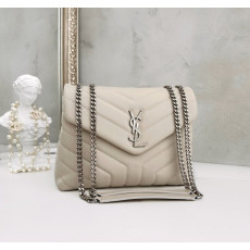 생로랑 모노그램 루루백 스몰 크림 금장 (국내배송)