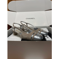 샤넬 스퀘어토 슬링백 샌들