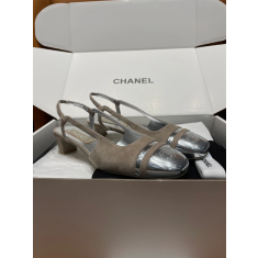 샤넬 스퀘어토 슬링백 샌들