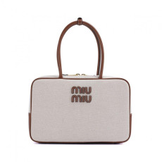 미우미우 아르카디 캔버스 보백 라지